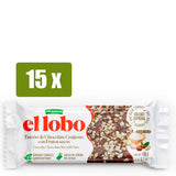 EL LOBO 15x Turrón Chocolate Crujiente con Frutos Secos 150g