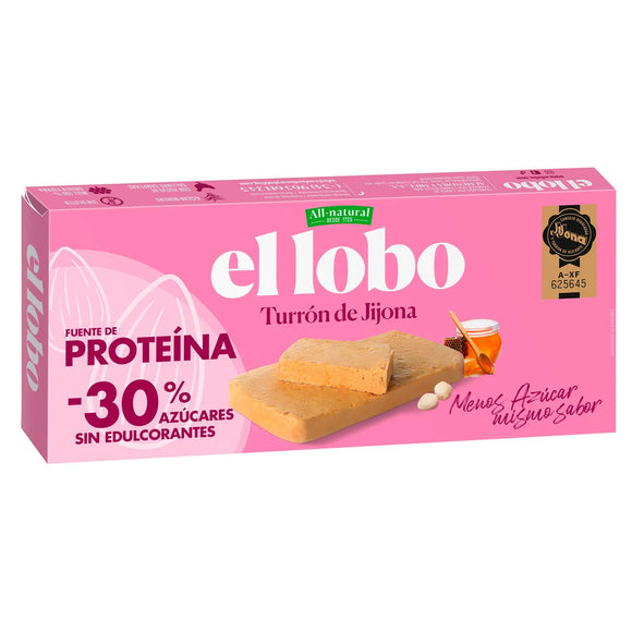 EL LOBO Turrón de Jijona -30% azúcares 200g