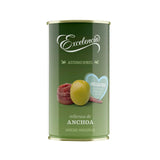 EXCELENCIA Aceitunas verdes manzanilla rellenas de anchoas 150g