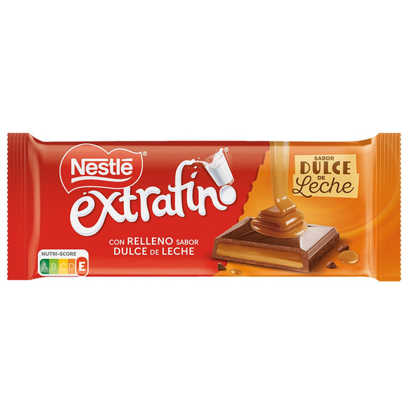 NESTLÉ Extrafino chocolate con leche relleno de dulce de leche 84g