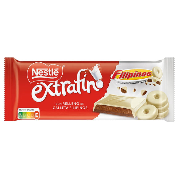 NESTLÉ Extrafino chocolate con leche y galleta Filipinos 84g
