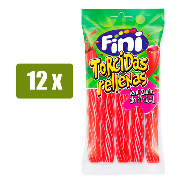 FINI 12 x Torcidas rellenas fresa 85g