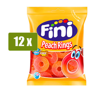 FINI 12 x Peach Rings 90g Halal