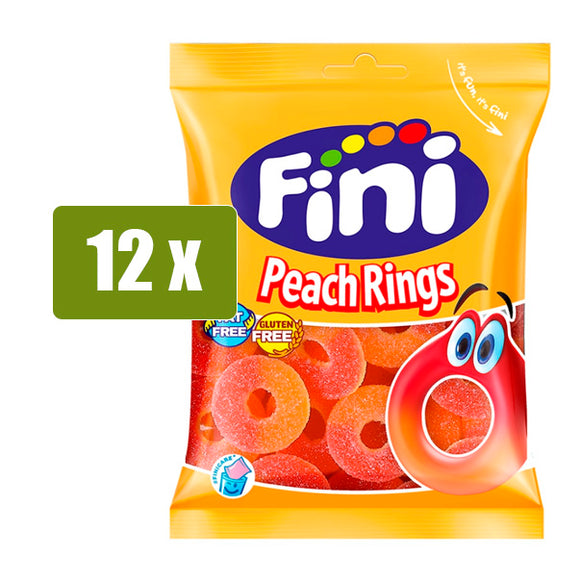 FINI 12 x Peach Rings 90g Halal