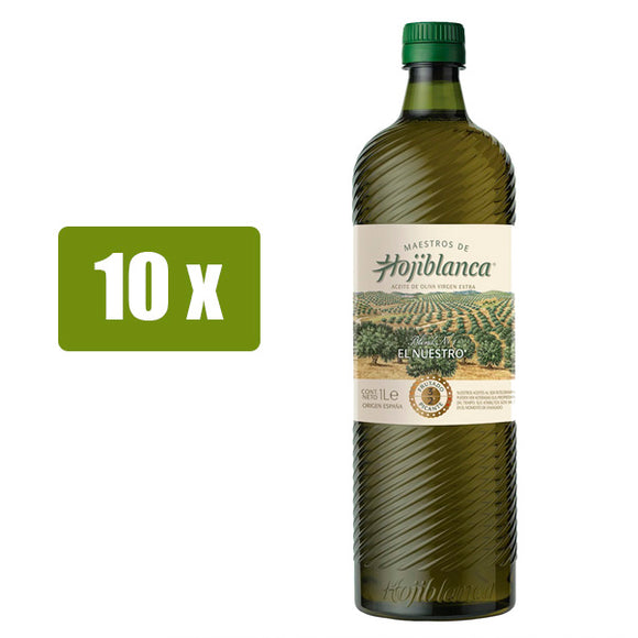 MAESTROS DE HOJIBLANCA El Nuestro aceite de oliva virgen extra 10 x 1L