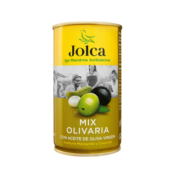 JOLCA Mix Olivaria de aceituna manzanilla y cacereña con aceite de oliva 185g