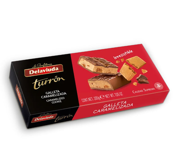 DELAVIUDA Turrón Galleta Caramelizada 200g