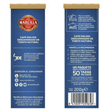 MARCILLA GRAN AROMA café descafeinado molido natural 200g