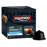 OQUENDO Café Espresso Descafeinado  – 16 cápsulas - Dolce Gusto