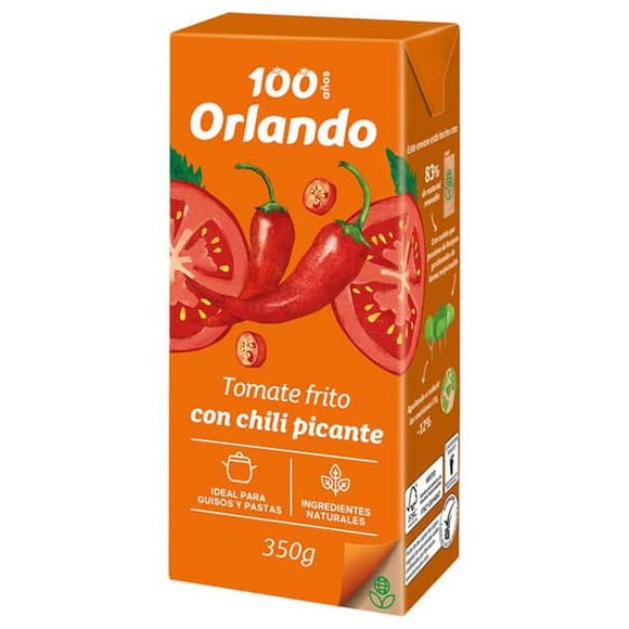 ORLANDO Tomate frito con chili picante 350g