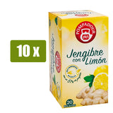 POMPADOUR Infusión de jengibre con limón 20uds