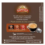 SAIMAZA Café Fuerte Nº 9 - 20 cápsulas - Nespresso