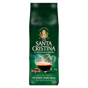 SANTA CRISTINA café en grano tueste natural paquete 500g