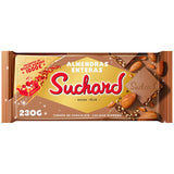 SUCHARD Turrón de chocolate con almendras enteras 230g