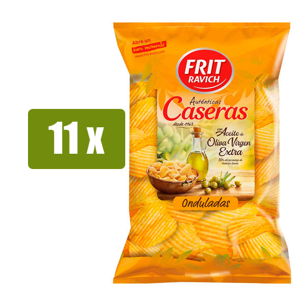 FRIT RAVICH 11 x Patatas fritas onduladas CASERAS 160g – Mesa Del Sur