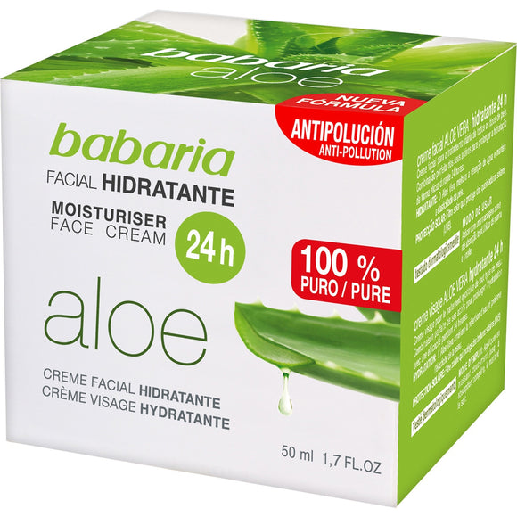 BABARIA Crema facial hidratante Aloe vera 50ml