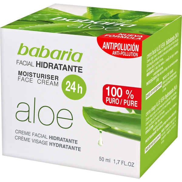 BABARIA Crema facial hidratante Aloe vera 50ml – Mesa Del Sur