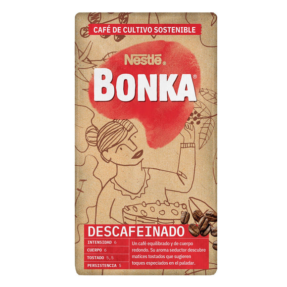 BONKA Café molido de tueste natural descafeinado 250g