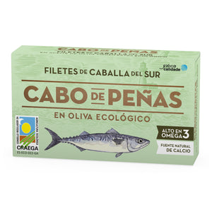 CABO DE PEÑAS Filete Caballa en Aceite de Oliva ecológico 53g