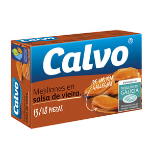 CALVO Mejillones salsa de vieira 13/18 65g