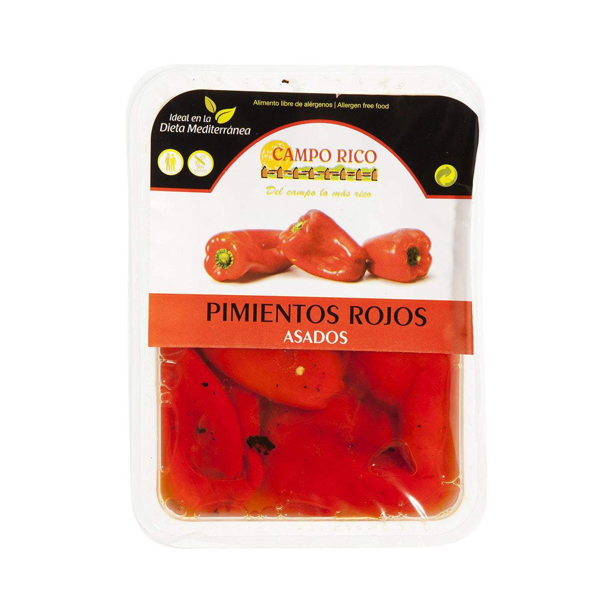 CAMPO RICO Pimientos rojos enteros y asados 500g – Mesa Del Sur