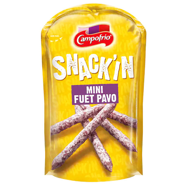 CAMPOFRIO Snack´in Mini fuet de pavo 50g – Mesa Del Sur