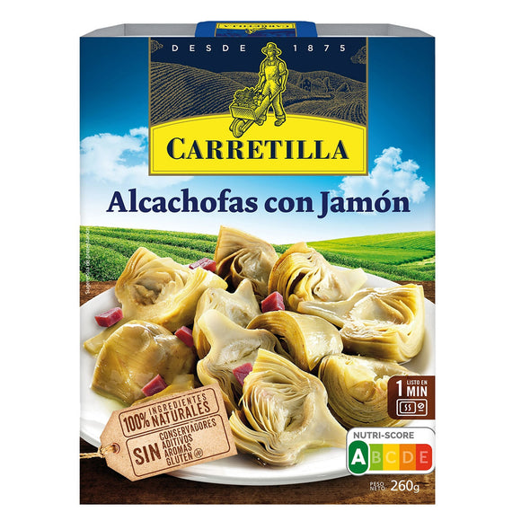 CARRETILLA Alcachofas con jamón 260g