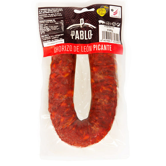 CECINAS PABLO Chorizo de León picante 450g