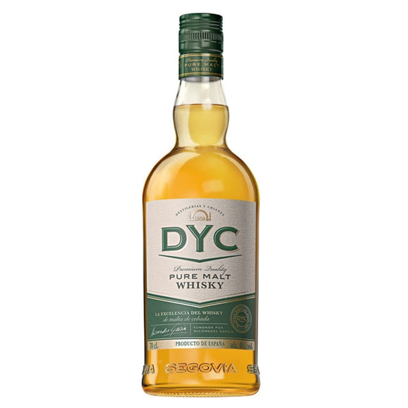 DYC Whisky single malt premium, elaborado en España 70 cl