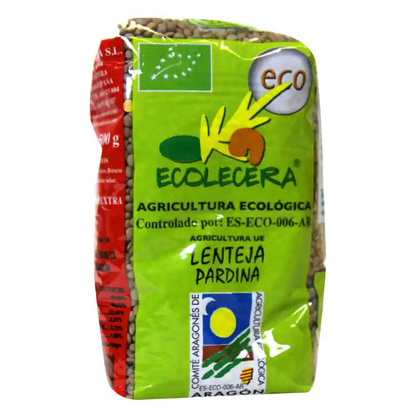 ECOLECERA Lentejas Pardinas de Aragón de cultivo ecológico 500g