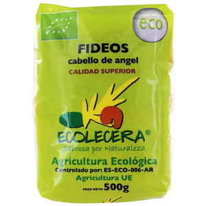 ECOLECERA Pasta fideos Cabellines Ecológicos 500g