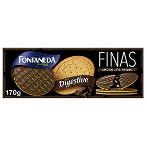 FONTANEDA Digestive Finas con Chocolate Negro 170g