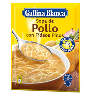 GALLINA BLANCA Sopa de pollo con fideos finos 71g