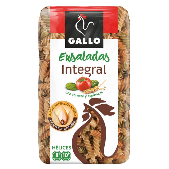 GALLO ENSALADAS Pastas hélices integrales con tomate y espinacas 400g