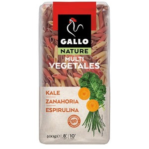 GALLO NATURE Pasta plumas multivegetales (kale, espirulina y zanahoria) 400g