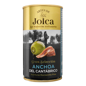 JOLCA Aceitunas verdes rellenas de anchoa del Cantábrico 150g