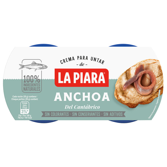 LA PIARA Paté de anchoa 2x77g