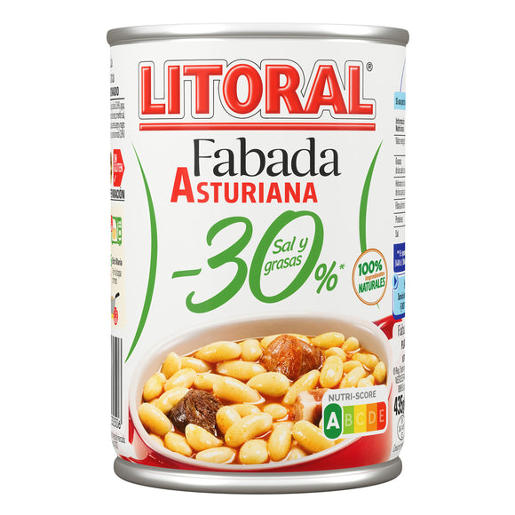 LITORAL Fabada Asturiana -30% sal y grasa 435g