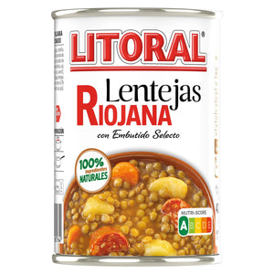 LITORAL Lentejas a la Riojana 430g