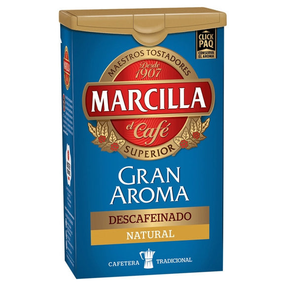 MARCILLA Gran Aroma café descafeinado molido natural 200g