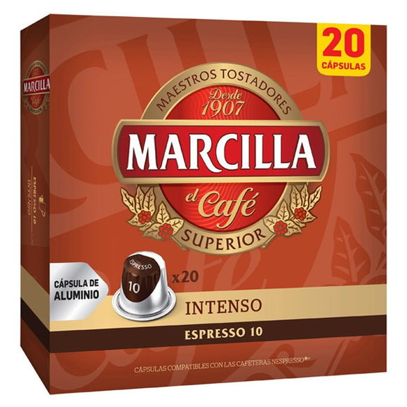 MARCILLA Café Intenso en cápsulas (Nespresso) 20uds 104g