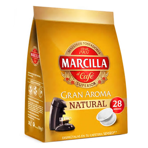 MARCILLA Café Natural en cápsulas (SENSEO) 28uds 194g