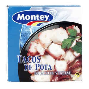 MONTEY Tacos de pota en aceite vegetal 266g