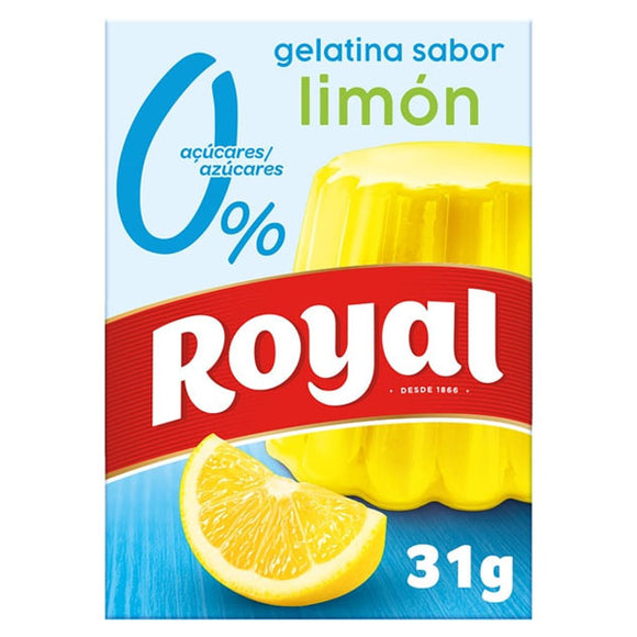 ROYAL Gelatina light sabor a limón 31g