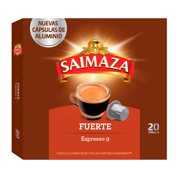 SAIMAZA Café Fuerte Nº9 en cápsulas (Nespresso)