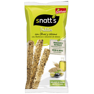 SNATT'S Palitos de trigo con olivas y sésamo 60 g