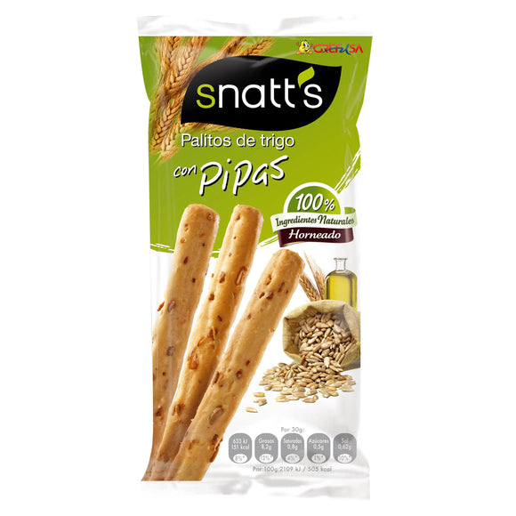 SNATT'S Palitos de trigo con pipas 62g