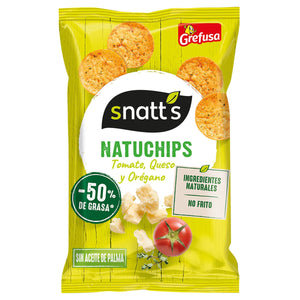 SNATT'S Natuchips con sabor tomate con queso y orégano 65g