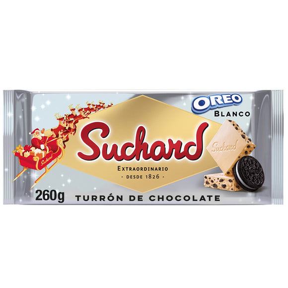 SUCHARD Turrón de chocolate blanco OREO 260g