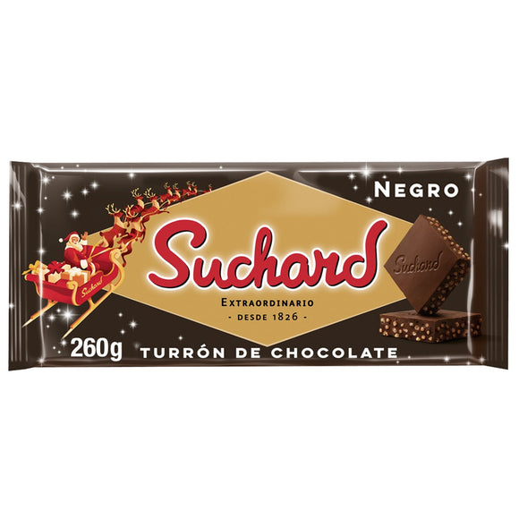 SUCHARD Turrón de chocolate negro 260g
